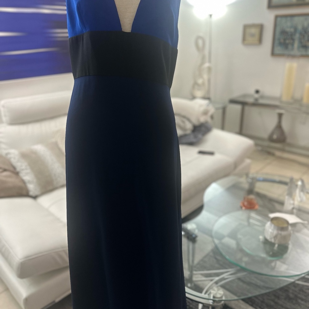 Jill Stuart Royal Blue and Black Maxi Dress